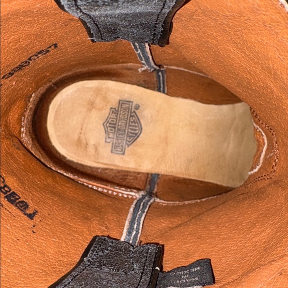 Harley-Davidson Black and Brown Ankle Boots - Picture 6 of 9